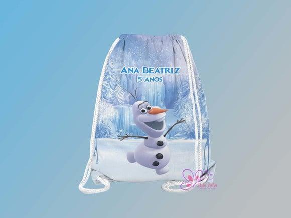 Mochilinha Personalizada 19x28cm Frozen 2 Olaf