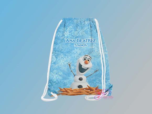 Mochilinha Personalizada 19x28cm Frozen