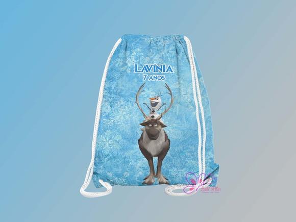 Mochilinha Personalizada 19x28cm Frozen