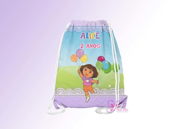 Mochilinha Personalizada Dora Aventureira