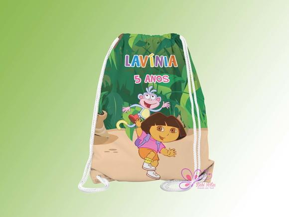 Mochilinha Personalizada Dora Aventureira