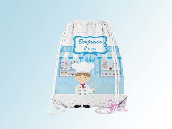 Mochilinha Personalizada Confeiteira