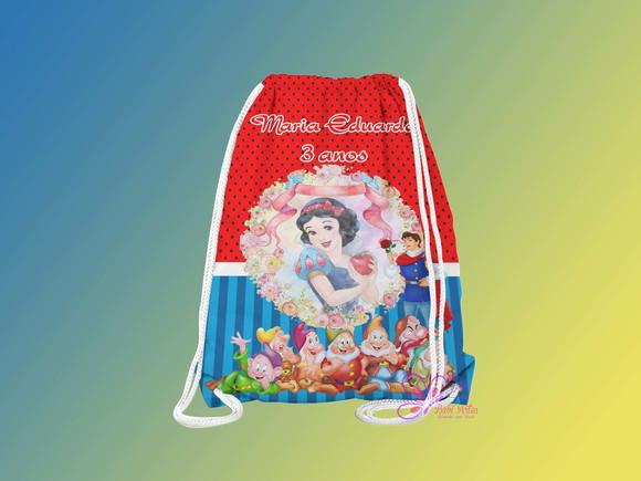 Mochilinha Personalizada Branca de Neve