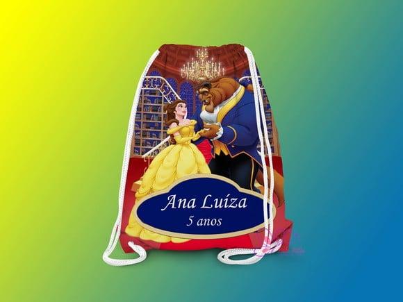 Mochilinha Personalizada a Bela e a Fera