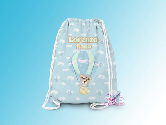 Mochilinha Personalizada Ursinho Aviador