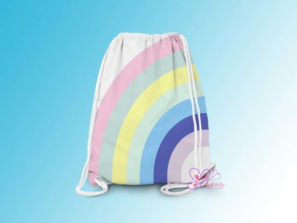 Mochilinha Personalizada Arco Iris Candy Color