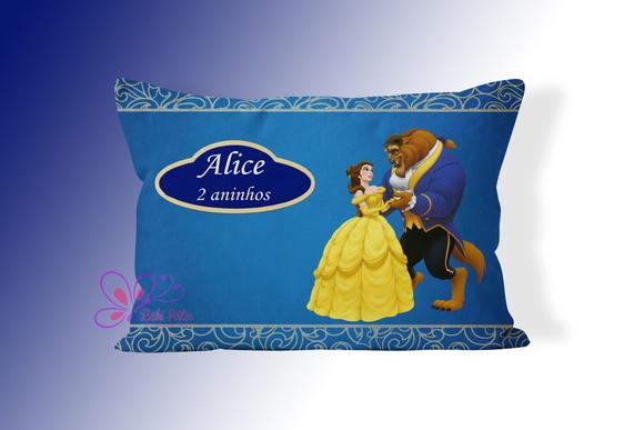 Almofadinha Personalizada 20x30cm A Bela E A Fera
