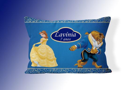 Almofadinha Personalizada 20x30cm A Bela E A Fera