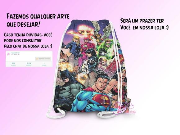 Mochilinhas Personalizadas 19x28cm Todos os Temas
