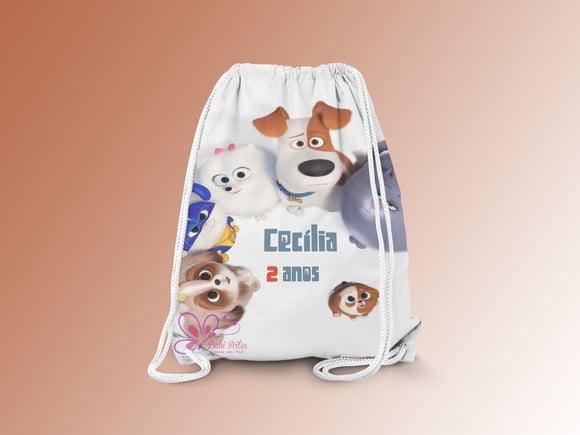 Mochilinha Personalizada Pets a Vida Secreta dos Bichos