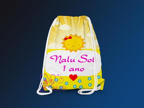 Mochilinha Personalizada Sol