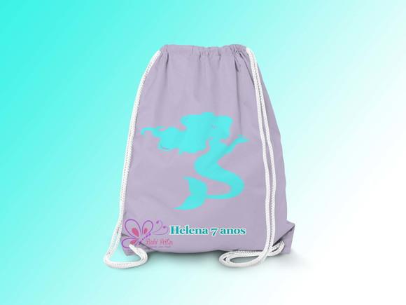 Mochilinha Personalizada Sereia