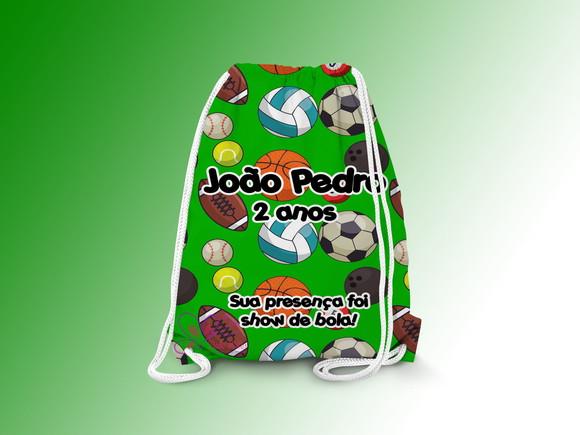 Mochilinha Personalizada 19x28cm Esportes