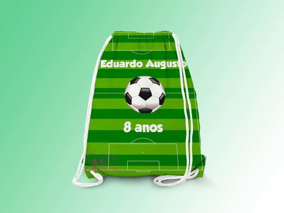 Mochilinha Personalizada 19x28cm Futebol