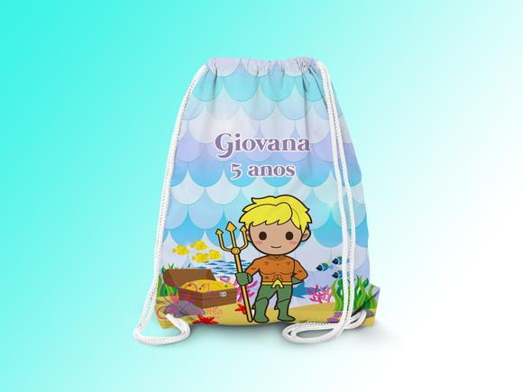 Mochilinha Personalizada a Pequena Sereia Cute