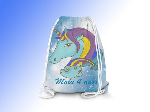 Mochilinha Personalizada Unicórnio