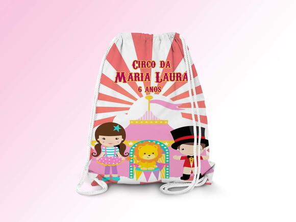 Mochilinha Personalizada Circo
