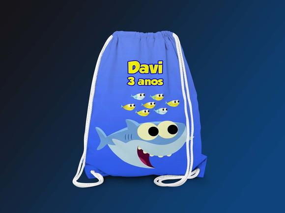 Mochilinha Personalizada Baby Shark