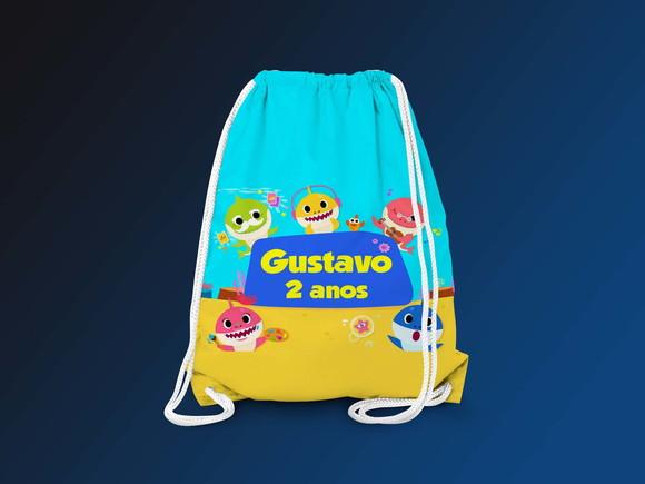 Mochilinha Personalizada Baby Shark