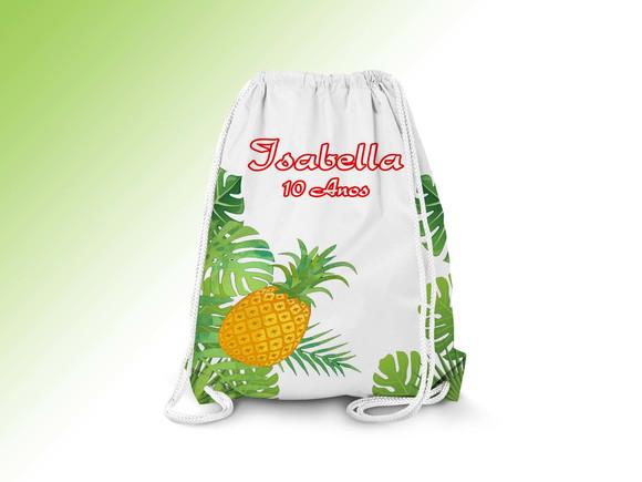 Mochilinha Personalizada Abacaxi