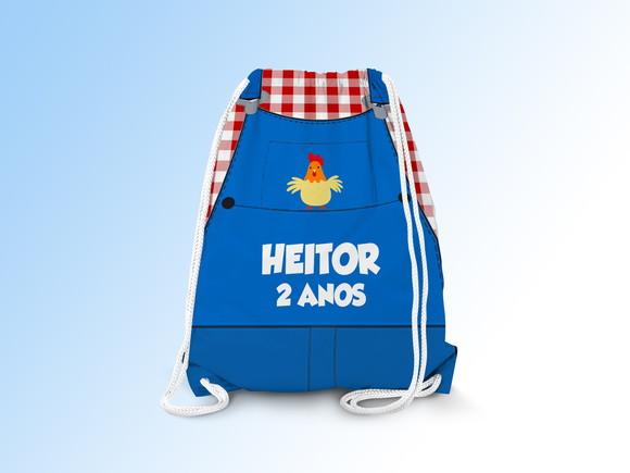 Mochilinha Personalizada Fazendinha