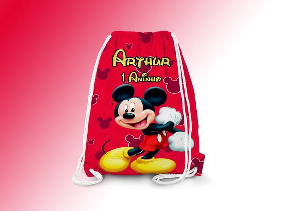 Mochilinha Personalizada Mickey