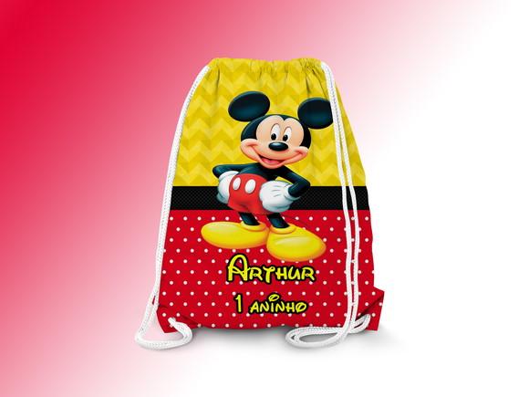 Mochilinha Personalizada Mickey