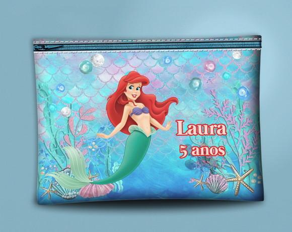 Nécessaire Personalizada Pequena Sereia