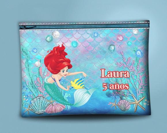 Nécessaire Personalizada Pequena Sereia