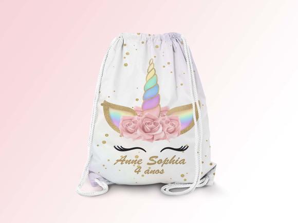 Mochilinha Personalizada Unicórnio