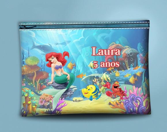 Nécessaire Personalizada Pequena Sereia
