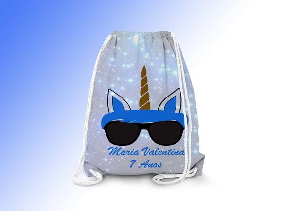 Mochilinha Personalizada Unicórnio