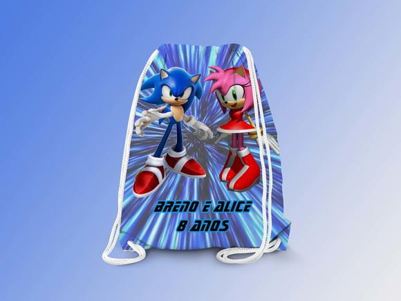 Mochilinha Personalizada Sonic