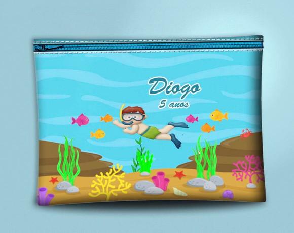 Nécessaire Personalizada Fundo do Mar