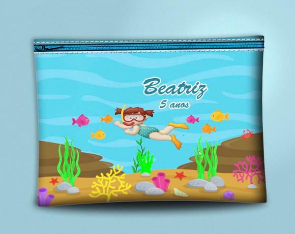 Nécessaire Personalizada Fundo do Mar