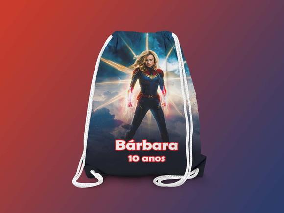 Mochilinha Personalizada Capitã Marvel