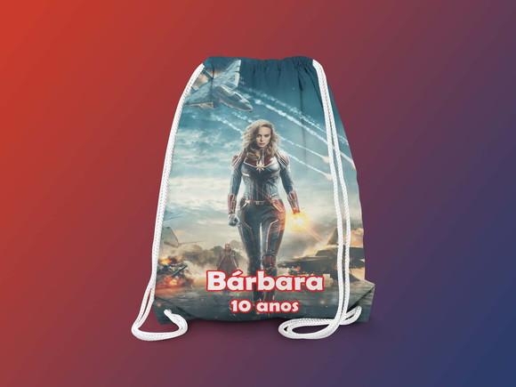 Mochilinha Personalizada Capitã Marvel