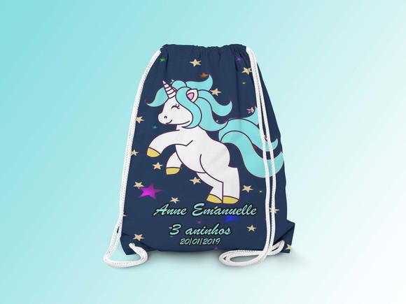 Mochilinha Personalizada Unicórnio