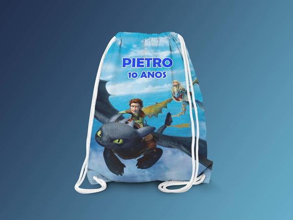 Mochilinha Personalizada Como treinar seu Dragão