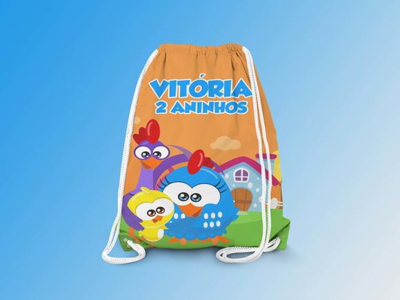 Mochilinha Personalizada Galinha Pintadinha Mini
