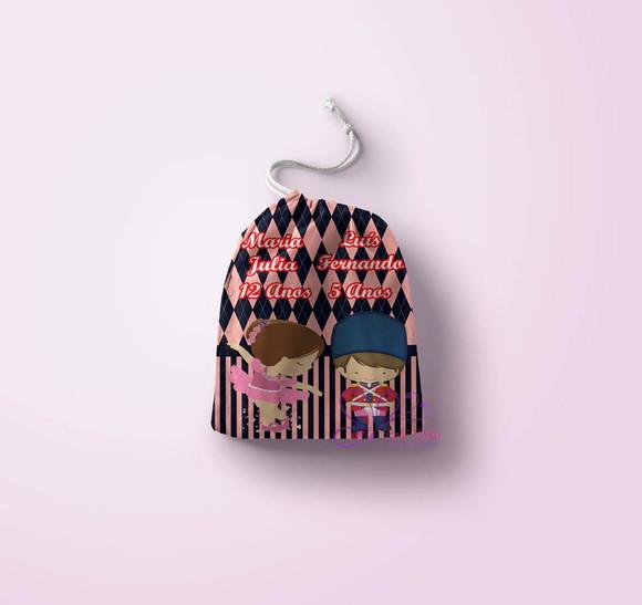 Saquinho Surpresa Personalizado Bailarina