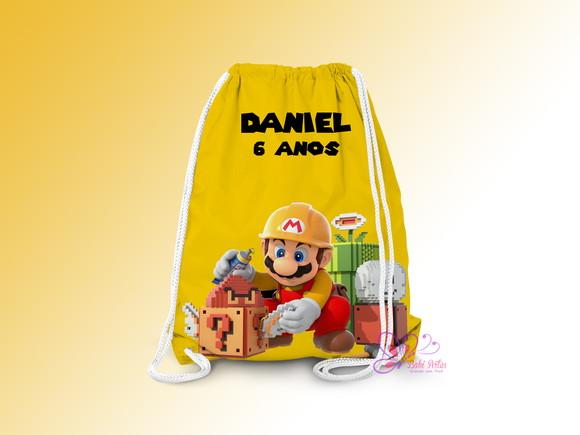 Mochilinha Personalizada Super Mario