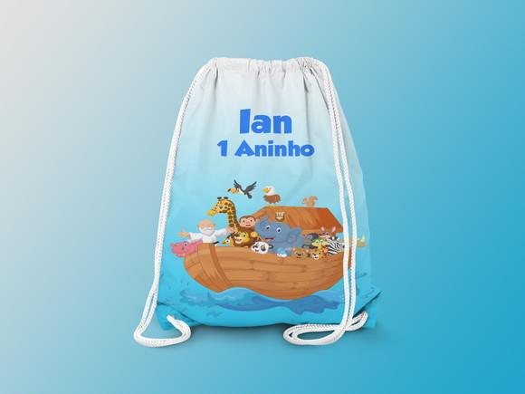 Mochilinha Personalizada A Arca de Noé