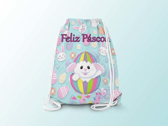 Mochilinha Personalizada 19x28cm Páscoa