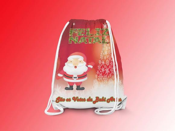 Mochilinha Personalizada Feliz Natal