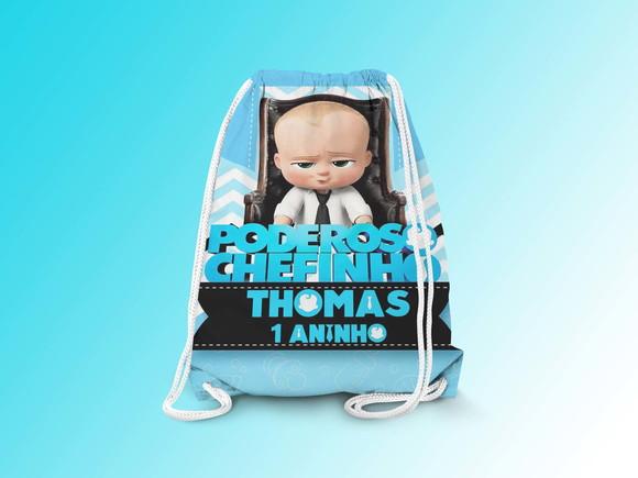 Mochilinha Personalizada 19x28cm Poderoso Chefinho