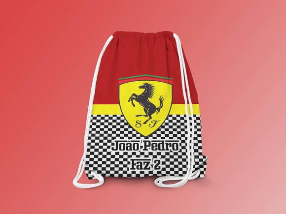 Mochilinha Personalizada Ferrari