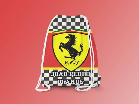 Mochilinha Personalizada Ferrari