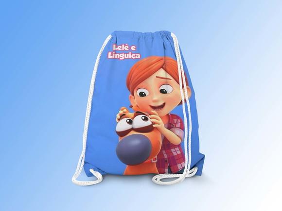 Mochilinha Personalizada Lele e Linguiça