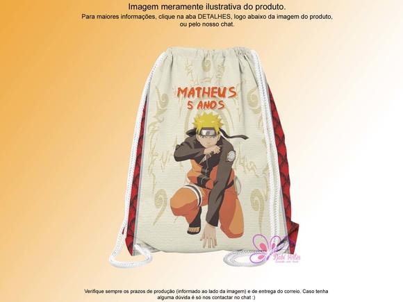 Mochilinha Personalizada Naruto